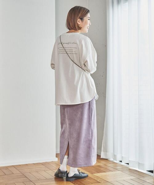 coen（コーエン）の「トラベルフォトプリントロングスリーブTシャツ（Tシャツ/カットソー・レディース・オフホワイト/ブラック/ライトグレー・L/M）」の7枚目の写真