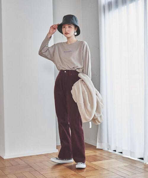 coen（コーエン）の「トラベルフォトプリントロングスリーブTシャツ（Tシャツ/カットソー・レディース・オフホワイト/ブラック/ライトグレー・L/M）」の13枚目の写真