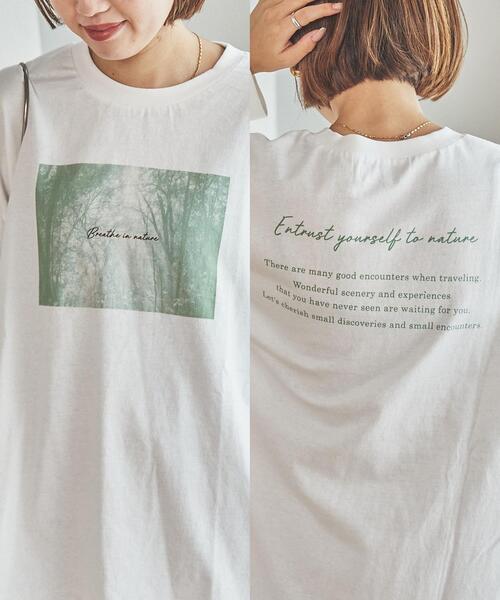 coen（コーエン）の「トラベルフォトプリントロングスリーブTシャツ（Tシャツ/カットソー・レディース・オフホワイト/ブラック/ライトグレー・L/M）」の18枚目の写真