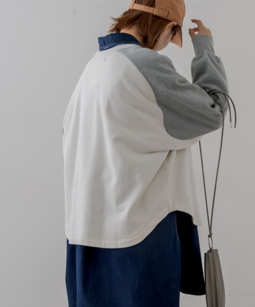 CIAOPANIC TYPY（チャオパニックティピー）の「フリーダムスリーブプリントスウェット（スウェット・レディース・チャコールグレー/グリーン/グレー・ONE SIZE）」の17枚目の写真