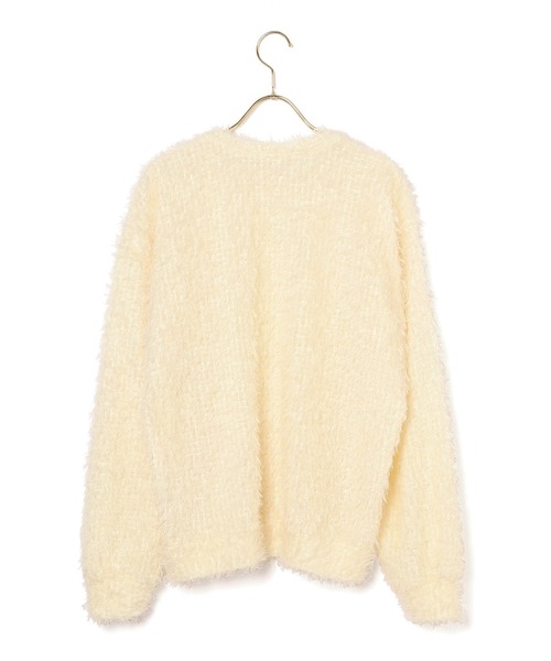 MADEMOISELLE ROPE'(マドモアゼル ロペ)の「【TEAK】ブークレロングスリーブトップス(Tシャツ/カットソー・レディース・ブラック/キナリ・FREE)」の15枚目の写真