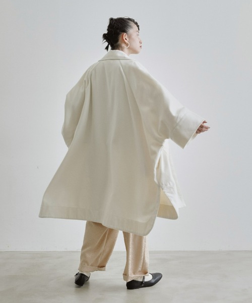 manana suerte（マニャーナスエルテ）の「ポンチョコート（その他アウター・レディース・オフホワイト/ブラック・FREE）」の12枚目の写真
