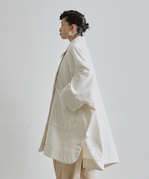 manana suerte（マニャーナスエルテ）の「ポンチョコート（その他アウター・レディース・オフホワイト/ブラック・FREE）」の19枚目の写真