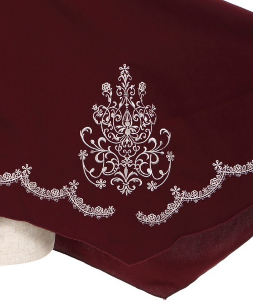 axes femme（アクシーズファム）の「裾刺繍シャツチュニック（チュニック・レディース・ワイン/ブルー/グレー・MEDIUM）」の13枚目の写真