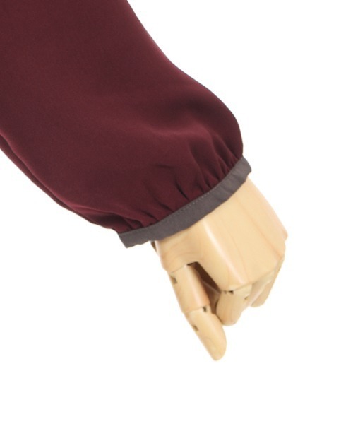 axes femme（アクシーズファム）の「裾刺繍シャツチュニック（チュニック・レディース・ワイン/ブルー/グレー・MEDIUM）」の15枚目の写真