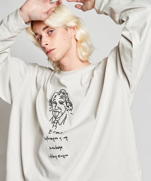 rehacer : Mr.Albert Wide L/S / ミスター アルバート ロングスリーブ Tシャツ（Tシャツ/カットソー）｜rehacer（レアセル）Tシャツ/カットソー