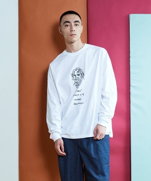 rehacer : Mr.Albert Wide L/S / ミスター アルバート ロングスリーブ Tシャツ（Tシャツ/カットソー）｜rehacer（レアセル）
