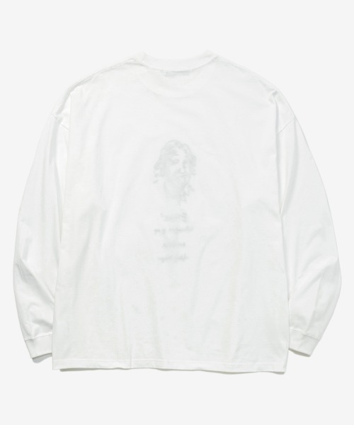 rehacer（レアセル）の「rehacer :  Mr.Albert  Wide L/S / ミスター アルバート ロングスリーブ Tシャツ（Tシャツ/カットソー・メンズ・ブラック/ホワイト/グレー・LARGE/MEDIUM/X-LARGE/SMALL）」の21枚目の写真