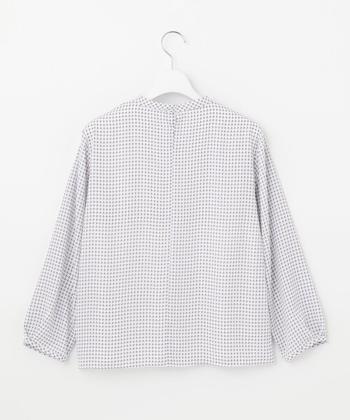 J.PRESS Ladies(J.プレス レディス)の「幾何プリント ボウタイ カットソー(Tシャツ/カットソー・レディース・ブルー系5/ピンク系5・SMALL)」の7枚目の写真