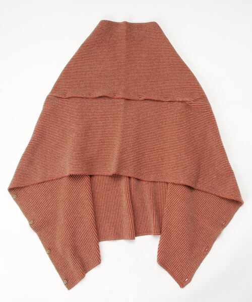 BALLAST ARK（バラストアーク）の「BALLAST ARK / バラストアーク：Multi Way Stripe Muffler：BA04-K002[AST]（ストール/ショール・メンズ・オレンジ系その他/ダークブラウン系/ダークオリーブ・FREE）」の5枚目の写真