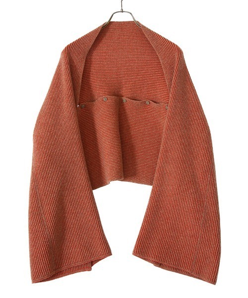 BALLAST ARK（バラストアーク）の「BALLAST ARK / バラストアーク：Multi Way Stripe Muffler：BA04-K002[AST]（ストール/ショール・メンズ・オレンジ系その他/ダークブラウン系/ダークオリーブ・FREE）」の12枚目の写真