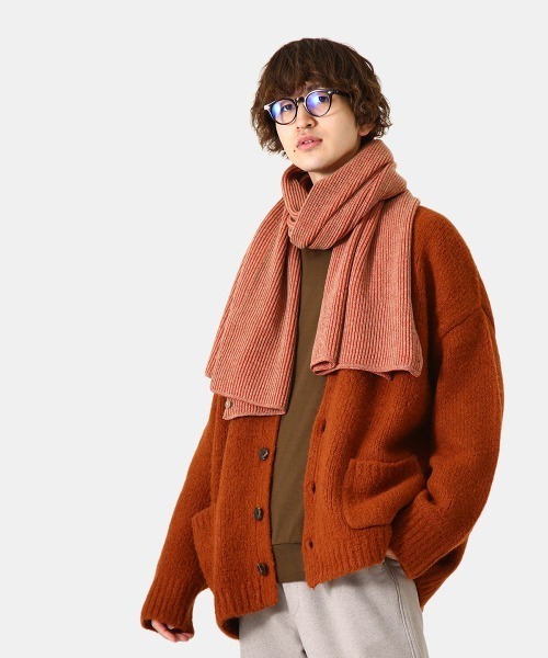 BALLAST ARK（バラストアーク）の「BALLAST ARK / バラストアーク：Multi Way Stripe Muffler：BA04-K002[AST]（ストール/ショール・メンズ・オレンジ系その他/ダークブラウン系/ダークオリーブ・FREE）」の16枚目の写真