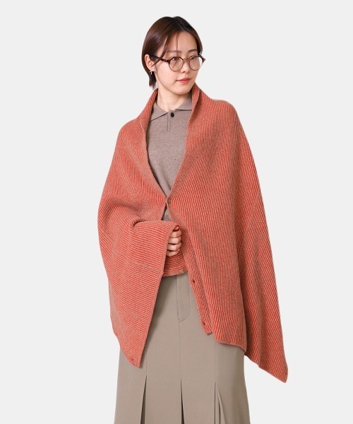 BALLAST ARK（バラストアーク）の「BALLAST ARK / バラストアーク：Multi Way Stripe Muffler：BA04-K002[AST]（ストール/ショール・メンズ・オレンジ系その他/ダークブラウン系/ダークオリーブ・FREE）」の18枚目の写真