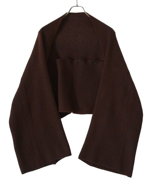 BALLAST ARK（バラストアーク）の「BALLAST ARK / バラストアーク：Multi Way Stripe Muffler：BA04-K002[AST]（ストール/ショール・メンズ・オレンジ系その他/ダークブラウン系/ダークオリーブ・FREE）」の21枚目の写真