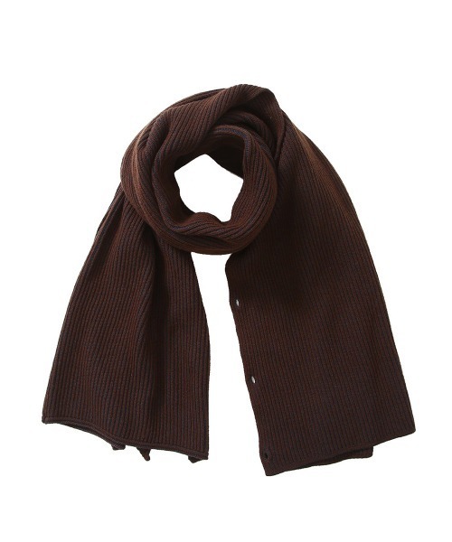 BALLAST ARK（バラストアーク）の「BALLAST ARK / バラストアーク：Multi Way Stripe Muffler：BA04-K002[AST]（ストール/ショール・メンズ・オレンジ系その他/ダークブラウン系/ダークオリーブ・FREE）」の22枚目の写真
