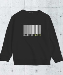 裏起毛クルーネックプリントトレーナー キッズ