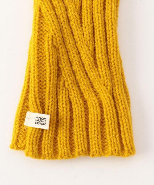 coen（コーエン）の「リブニットアームウォーマー（手袋・レディース・ブラック/オレンジ系その他/グレー/マスタード/ナチュラル・FREE）」の10枚目の写真