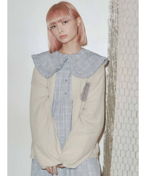 merry jenny（メリージェニー）の「cat&cat カーディガン（カーディガン/ボレロ・レディース・ブラック/オフホワイト・FREE）」の22枚目の写真