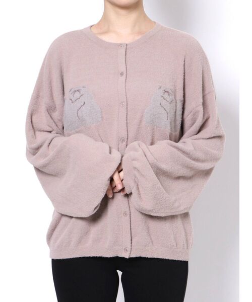 merry jenny（メリージェニー）の「cat&cat カーディガン（カーディガン/ボレロ・レディース・ブラック/オフホワイト・FREE）」の19枚目の写真