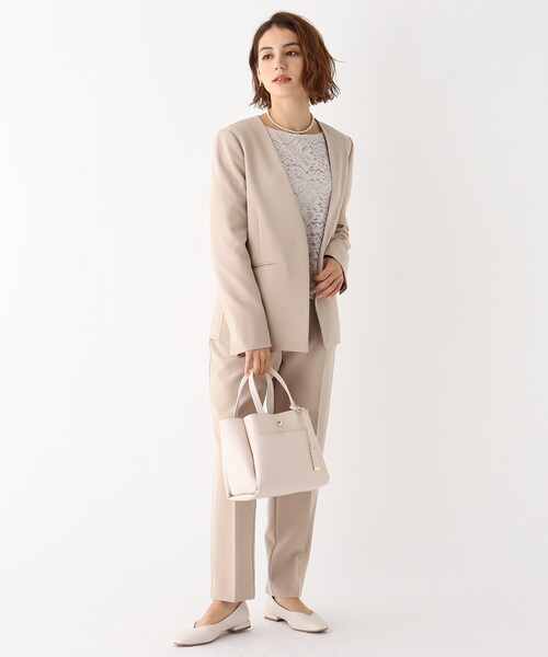 OPAQUE.CLIP（オペークドットクリップ）の「◆スクエアフラットパンプス（パンプス・レディース・ブラック/ベージュ/オフホワイト・01/02/03）」の4枚目の写真