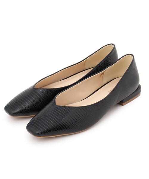 OPAQUE.CLIP（オペークドットクリップ）の「◆スクエアフラットパンプス（パンプス・レディース・ブラック/ベージュ/オフホワイト・01/02/03）」の15枚目の写真