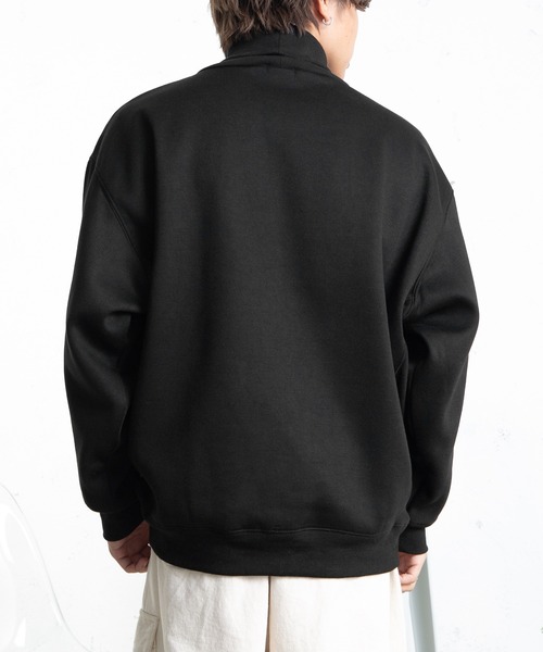 PairPair(ペアペア)の「裏起毛ワッペン付きハイネックプルオーバー(ユニセックス)(スウェット・レディース・グリーン/ブラック/グレイッシュブルー・FREE)」の8枚目の写真