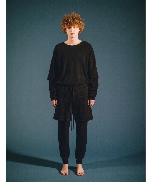 MR.GENTLEMAN(ミスタージェントルマン)の「【MISTERGENTLEMAN × GELATO PIQUE HOMME】LAYERED THERMAL SLEEVE TEE(Tシャツ/カットソー・メンズ・ブラック/グレー・MEDIUM/LARGE)」の10枚目の写真