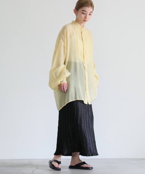 select MOCA（セレクトモカ）の「ノースリーブクリンクルセットアップ（セットアップ・レディース・ブラック/ブルー/グレイッシュベージュ・FREE）」の21枚目の写真