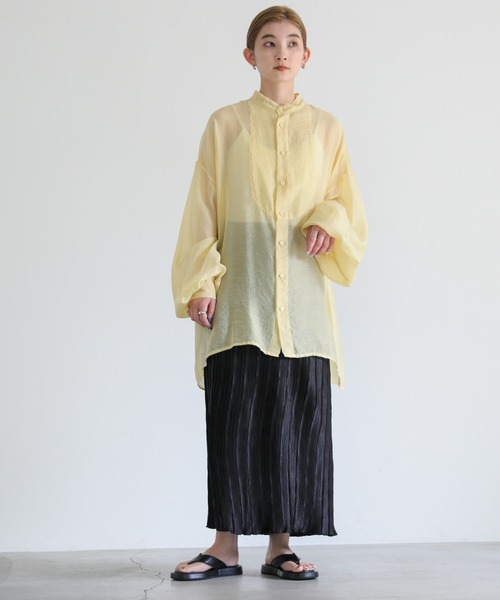 select MOCA（セレクトモカ）の「ノースリーブクリンクルセットアップ（セットアップ・レディース・ブラック/ブルー/グレイッシュベージュ・FREE）」の19枚目の写真