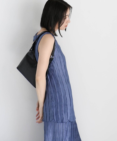 select MOCA(セレクトモカ)の「ノースリーブクリンクルセットアップ(セットアップ・レディース・ブラック/ブルー/グレイッシュベージュ・FREE)」の20枚目の写真
