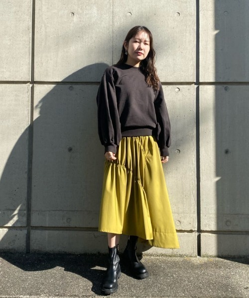 Lui's(ルイス)の「アシメシャーリングカーゴロングスカート(スカート・レディース・ブラック/ブルー/グリーン・FREE)」の15枚目の写真