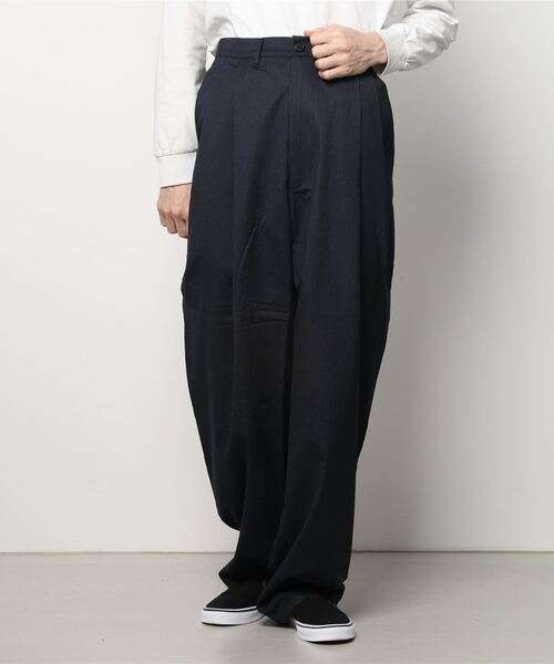 CAMIEL FORTGENS(カミエル フォートへンス)の「【CAMIEL FORTGENS】 suit pants wool woven / navy(スラックス・メンズ・ネイビー・SMALL/MEDIUM)」の4枚目の写真