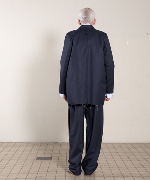 CAMIEL FORTGENS(カミエル フォートへンス)の「【CAMIEL FORTGENS】 suit pants wool woven / navy(スラックス・メンズ・ネイビー・SMALL/MEDIUM)」の6枚目の写真