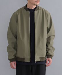 SHIPS | SHIPS: ポンチ 裏フリース ストレッチ リブ ブルゾン(ブルゾン)