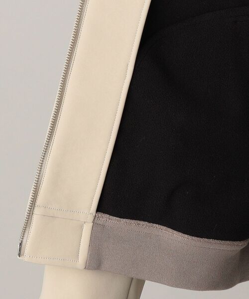 SHIPS（シップス）の「SHIPS: ポンチ 裏フリース ストレッチ リブ ブルゾン（ブルゾン・メンズ・ブラック/ベージュ/ネイビー/ライトグリーン・SMALL/MEDIUM/LARGE/X-LARGE）」の5枚目の写真