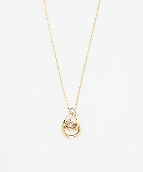 K10 イエローゴールド ダイヤモンド ネックレス BLOOM/ブルーム