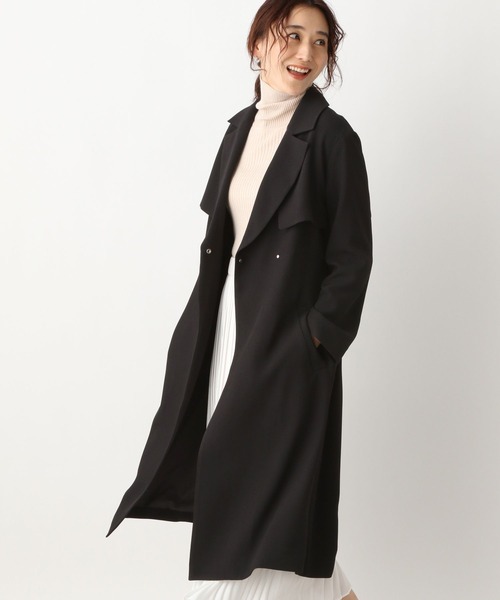 LEPSIM（レプシィム）の「キレイめトレンチコート　257839（トレンチコート・レディース・ブラック/ベージュ・MEDIUM/LARGE）」の2枚目の写真