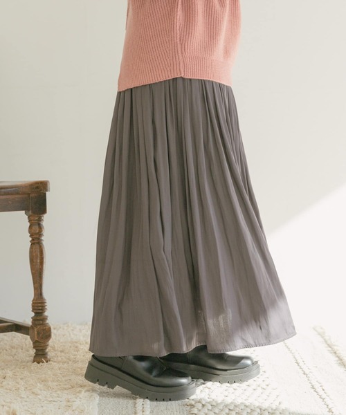 ITEMS URBANRESEARCH（アイテムズ アーバンリサーチ）の「チンツフレアスカート（スカート・レディース・チャコールグレー/ベージュ/グリーン・FREE）」の5枚目の写真