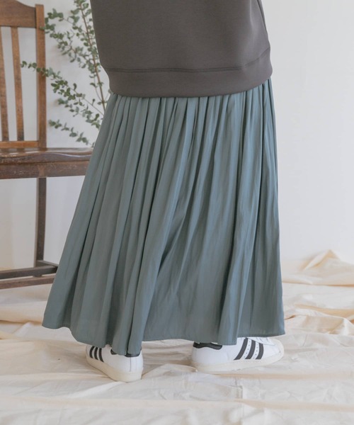 ITEMS URBANRESEARCH（アイテムズ アーバンリサーチ）の「チンツフレアスカート（スカート・レディース・チャコールグレー/ベージュ/グリーン・FREE）」の11枚目の写真