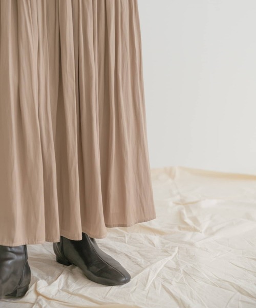 ITEMS URBANRESEARCH（アイテムズ アーバンリサーチ）の「チンツフレアスカート（スカート・レディース・チャコールグレー/ベージュ/グリーン・FREE）」の18枚目の写真