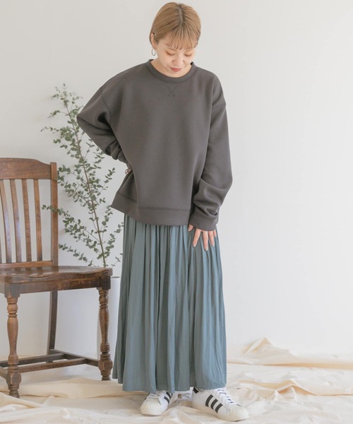 ITEMS URBANRESEARCH（アイテムズ アーバンリサーチ）の「チンツフレアスカート（スカート・レディース・チャコールグレー/ベージュ/グリーン・FREE）」の19枚目の写真