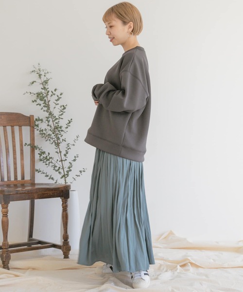 ITEMS URBANRESEARCH（アイテムズ アーバンリサーチ）の「チンツフレアスカート（スカート・レディース・チャコールグレー/ベージュ/グリーン・FREE）」の21枚目の写真