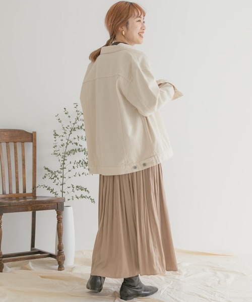 ITEMS URBANRESEARCH（アイテムズ アーバンリサーチ）の「チンツフレアスカート（スカート・レディース・チャコールグレー/ベージュ/グリーン・FREE）」の22枚目の写真