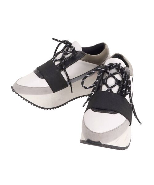 ELENDEEK（エレンディーク）の「プラットフォームスニーカー（スニーカー・レディース・ミント/ネイビー/ブラック/カーキ/ライトベージュ・2/1/3）」の13枚目の写真