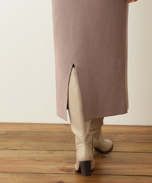 N.（N. Natural Beauty Basic）（エヌエヌナチュラルビューティーベーシック）の「◆ドッキングニットセットアップ（ワンピース・レディース・イエロー/ベージュ/グレー・MEDIUM）」の17枚目の写真