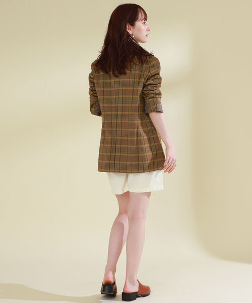 Ray BEAMS（レイビームス）の「Ray BEAMS / チェック 4ボタン ダブルジャケット（テーラードジャケット・レディース・ブラック/ブラウン系その他3・1/0）」の19枚目の写真