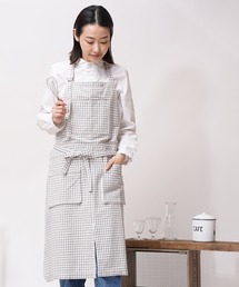 salle de bal(サルデバル)のswitch / スイッチ  パーパス ギンガム ロングエプロン Purpose gingham FRH(エプロン)
