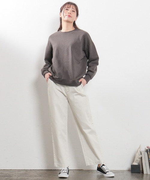 Honeys（ハニーズ）の「デニムストレートパンツ（デニムパンツ・レディース・インディゴブルー/ブルー/アイボリー/モカ/グリーン系その他・SS/S/M/L）」の6枚目の写真