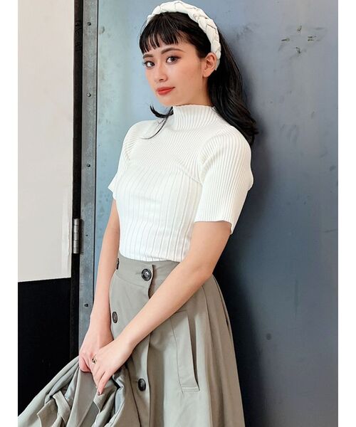 GYDA(ジェイダ)の「クロシェットボリュームカチューシャ(カチューシャ・レディース・ブラック/オフホワイト・FREE)」の7枚目の写真