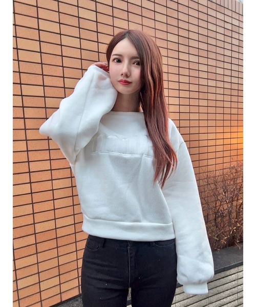 DURAS（デュラス）の「ｍｉｌｋスウェットトップス（スウェット・レディース・ホワイト/ピンク/ミント・FREE）」の2枚目の写真